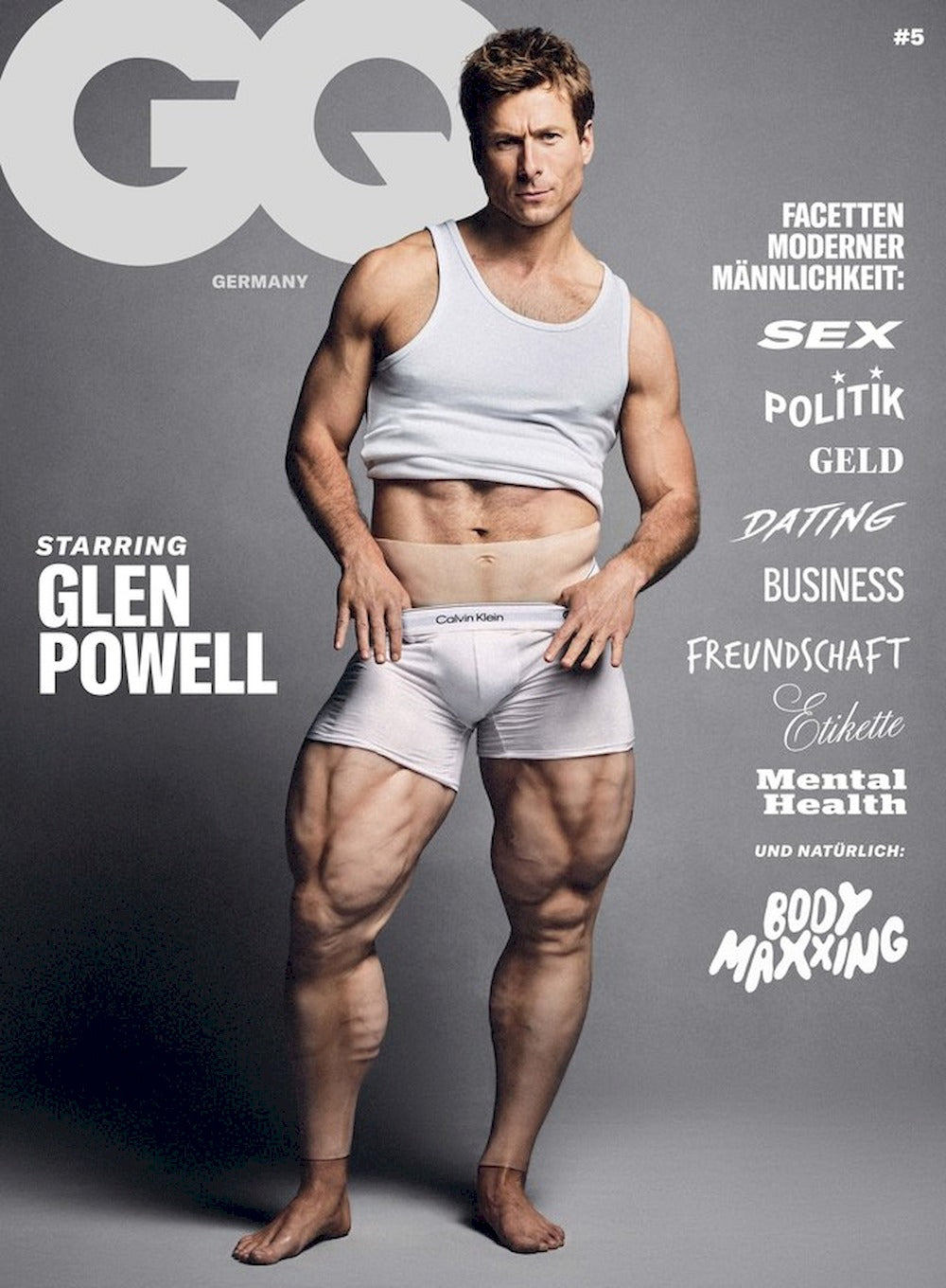 GQ Magazine Germany 2025-05 Glen Powell Cardi B