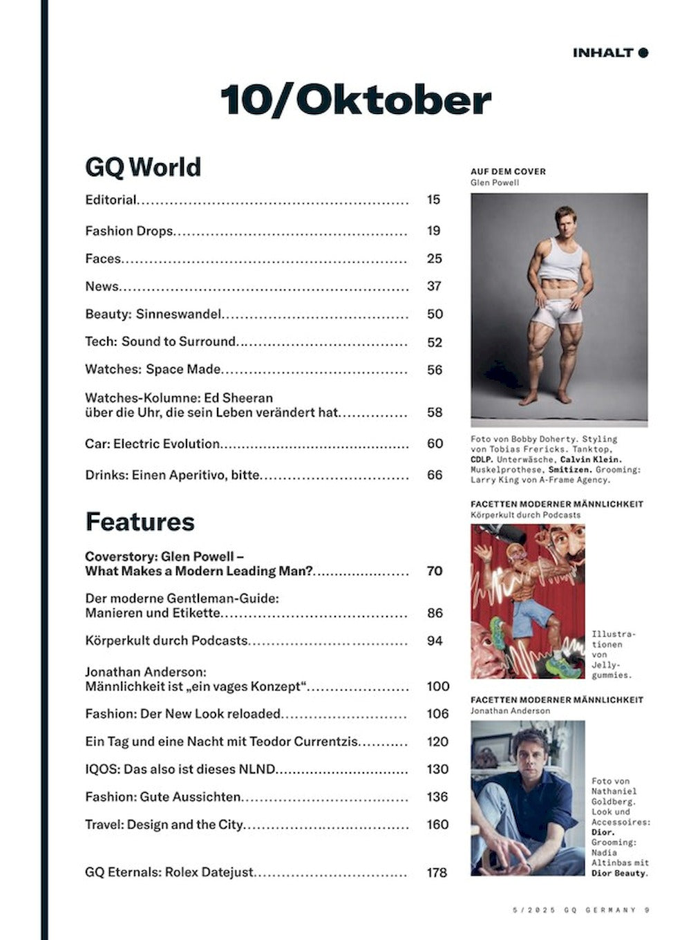 GQ Magazine Germany 2025-05 Glen Powell Cardi B