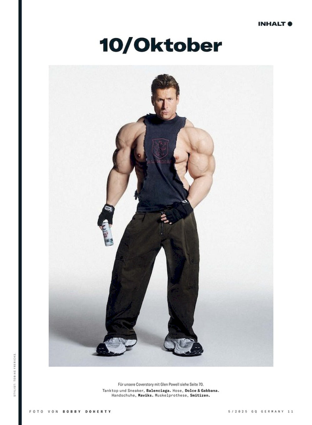 GQ Magazine Germany 2025-05 Glen Powell Cardi B