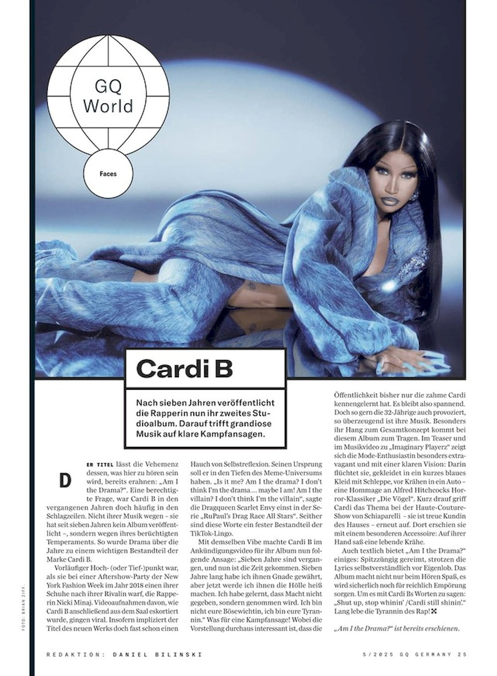 GQ Magazine Germany 2025-05 Glen Powell Cardi B