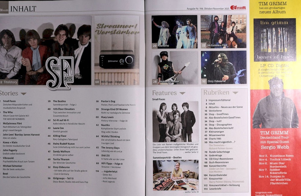Good Times Magazin Deutschland 2025-05 Small Faces Michael Schenker