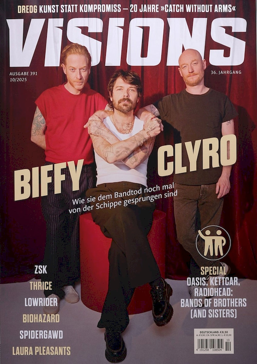 Visions Magazin Deutschland 2025-10 Biffy Clyro ZSK Thrice #391