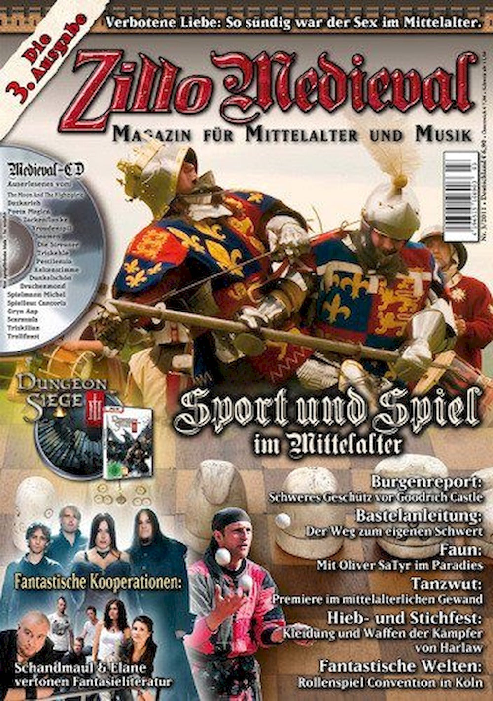 Zillo Medieval Magazin Deutschland 2011-03 Schandmaul Elane Faun Tanzwut