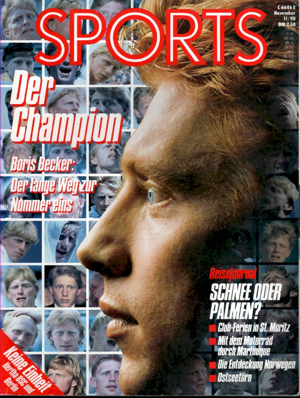 Sports Magazin Deutschland 1990-11 Boris Becker