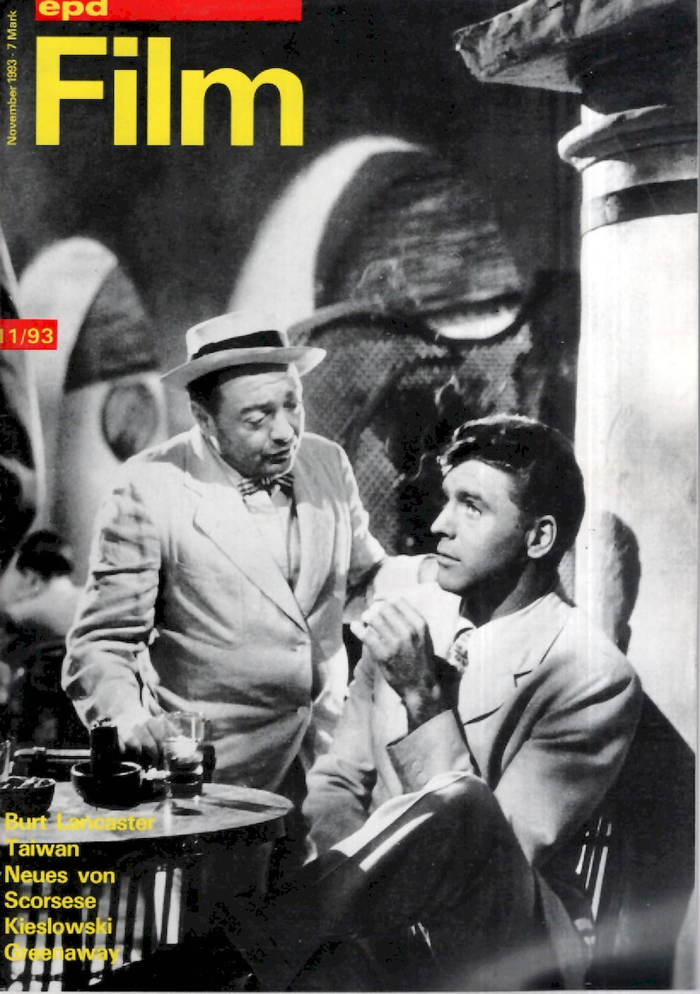 EPD Film Magazin Deutschland 1993-11 Burt Lancaster Peter Lorre