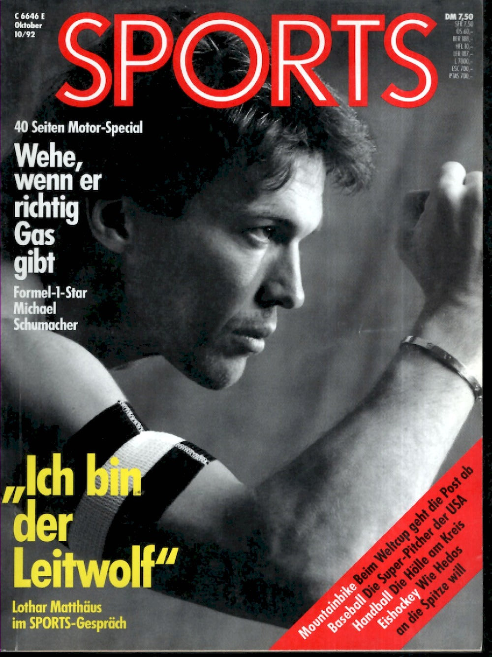 Sports Magazin Deutschland 1992-10 Lothar Matthäus