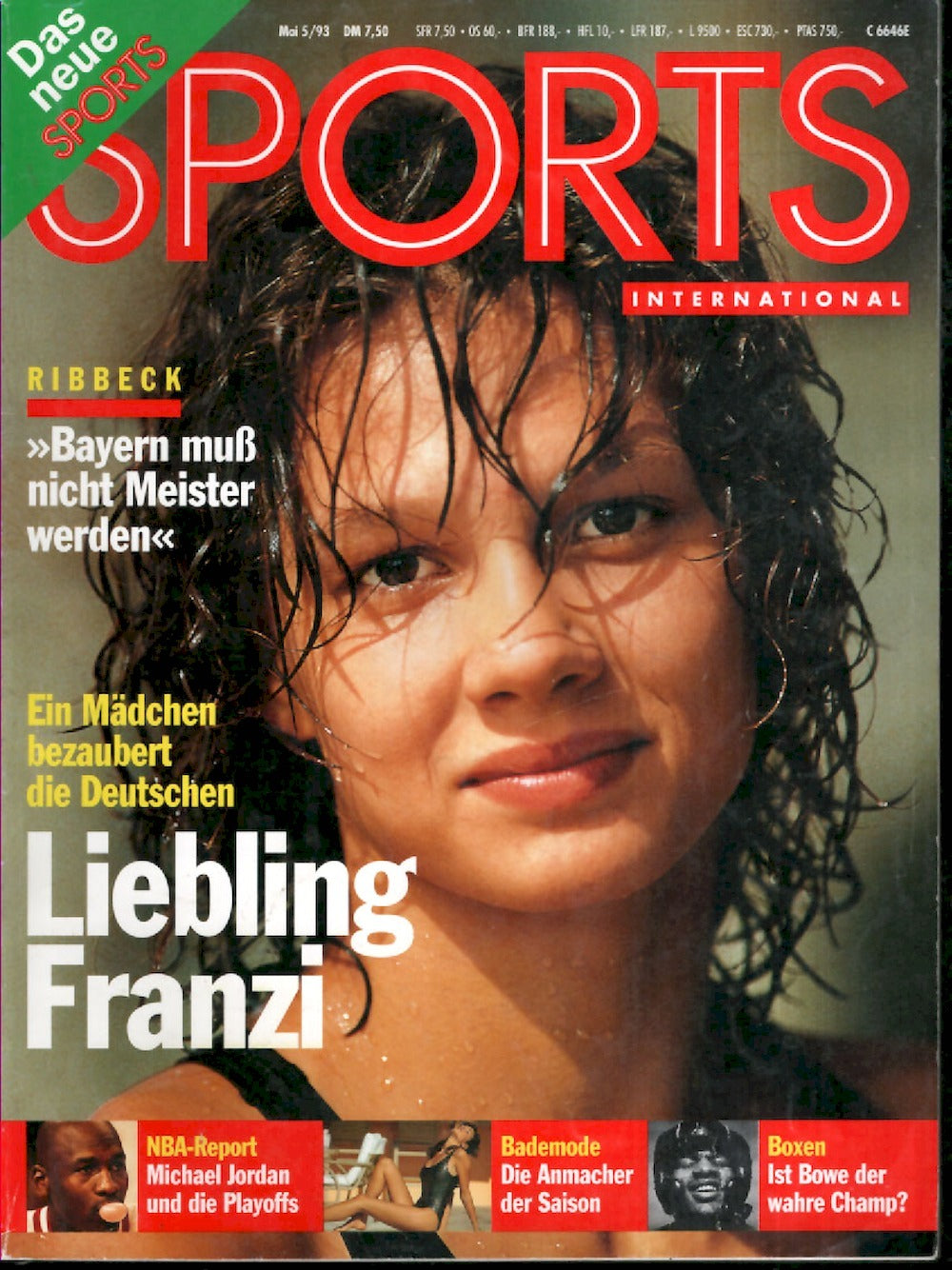 Sports International Magazin Deutschland 1993-05 Franziska Van Almsick