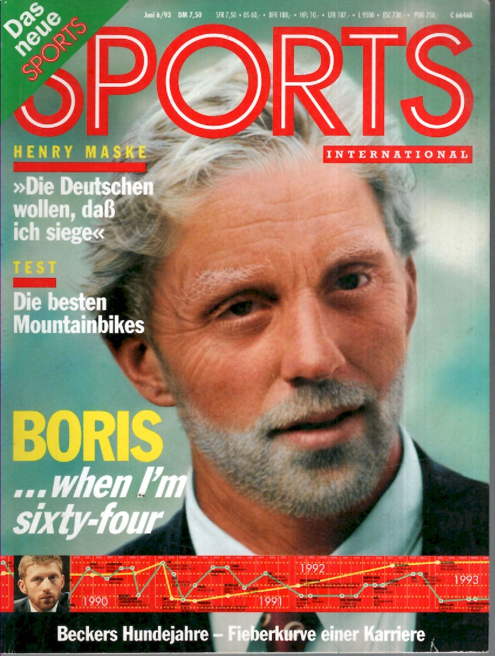 Sports International Magazin Deutschland 1993-06 Boris Becker