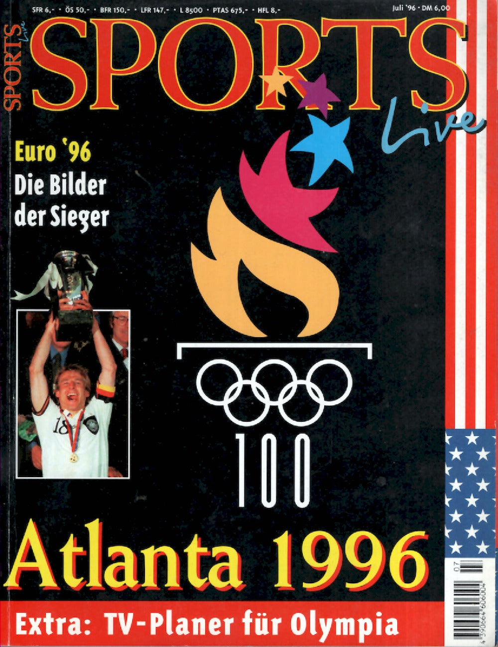 Sports Live Magazin Deutschland 1996-07 Jürgen Klinsmann Atlanta