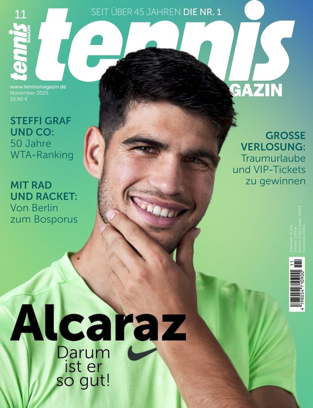 Tennis Magazin Deutschland 2025-11 Carlos Alcaraz