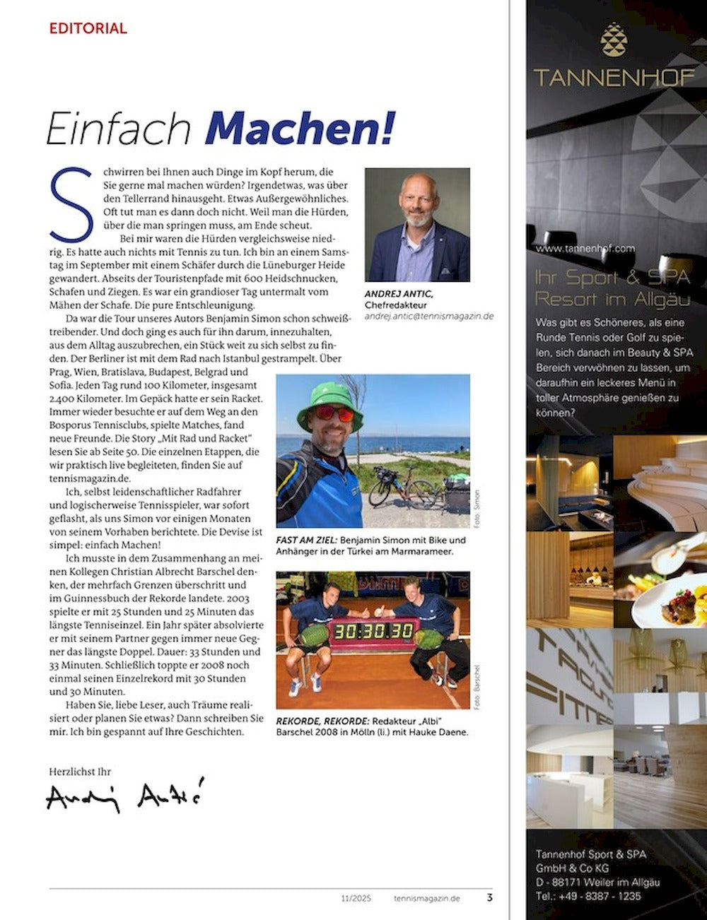 Tennis Magazin Deutschland 2025-11 Carlos Alcaraz