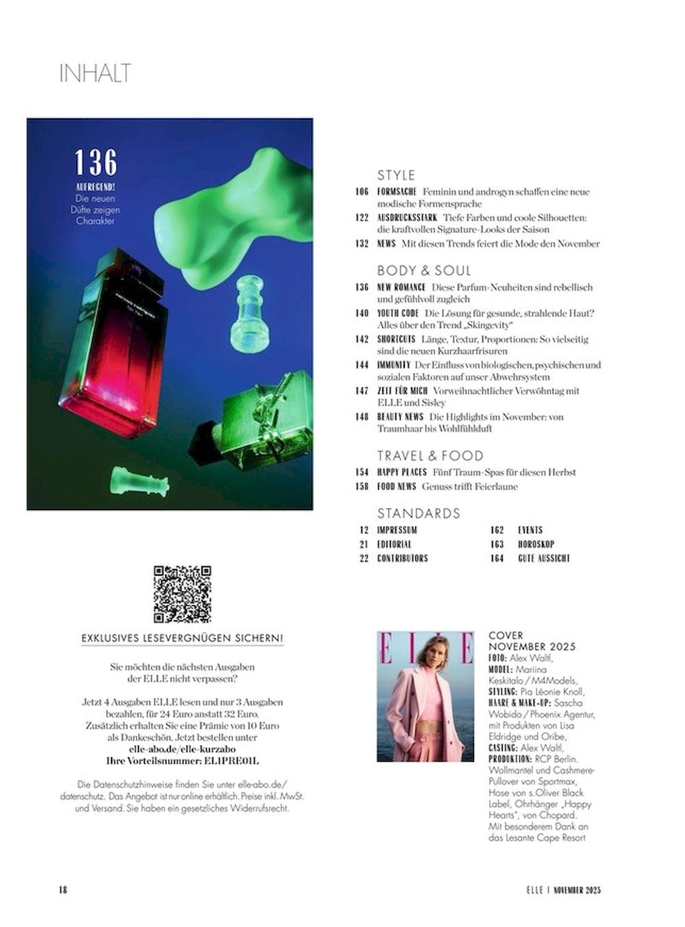 Elle Magazin Deutschland 2025-11 Mariina Keskitalo
