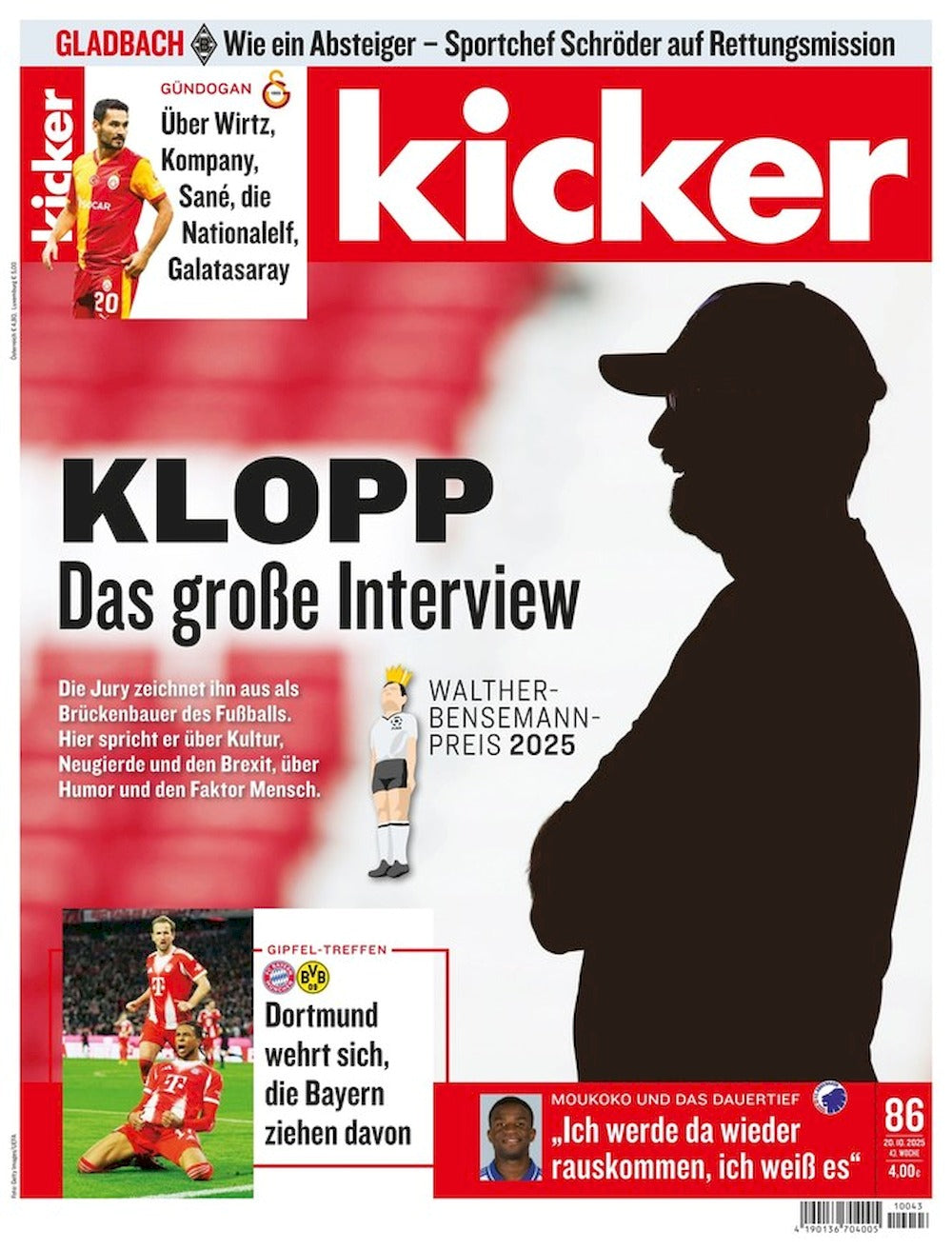 Kicker Magazin Deutschland 2025-086 Jürgen Klopp