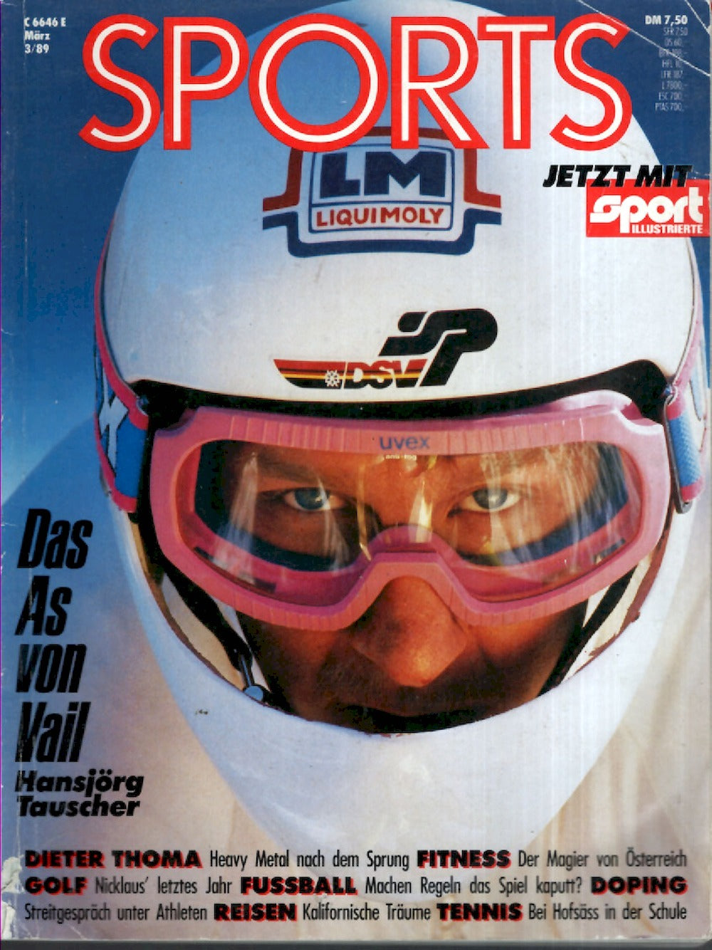 Sports Magazin Deutschland 1989-03 Hansjörg Tauscher