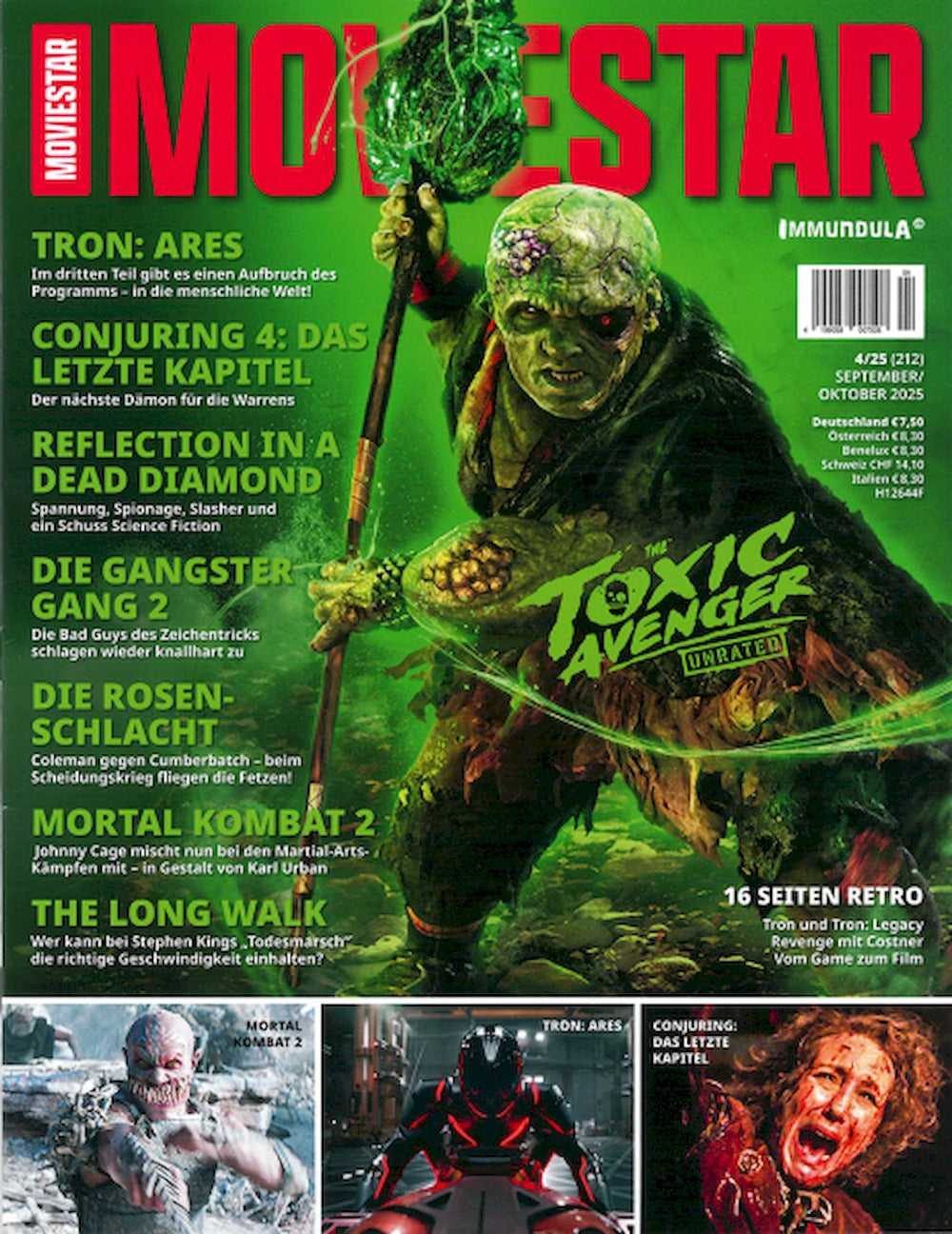 Moviestar Magazin Deutschland 2025 #212 Toxic Avenger