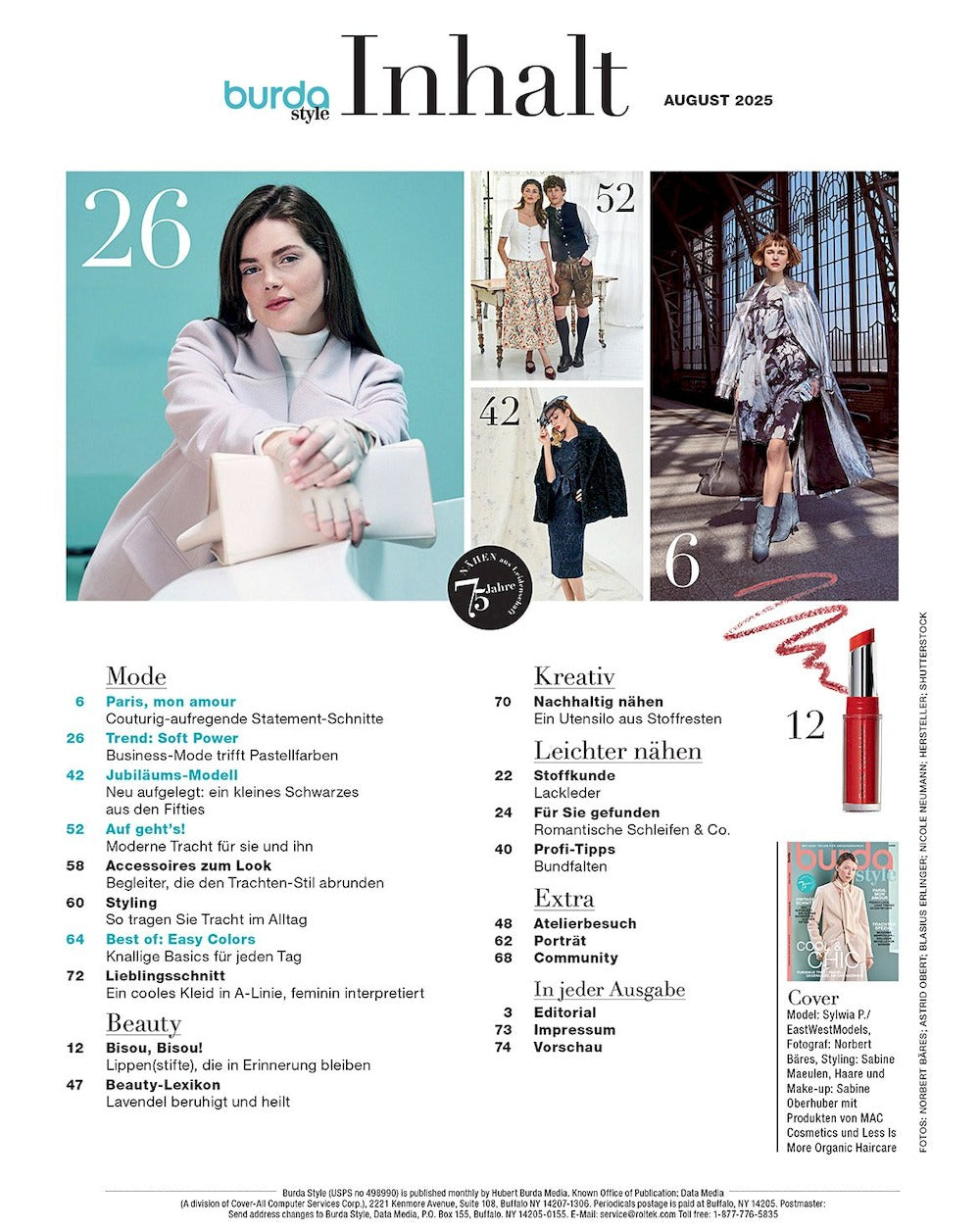 Burda Style Magazin Deutschland 2025-08