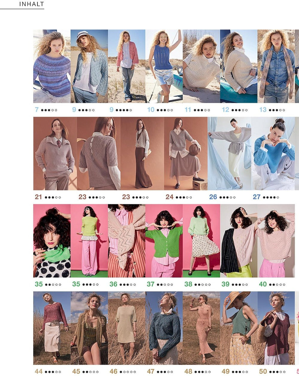 Burda Stricken Magazin Deutschland 2025-03 Strickmuster Leinenlook Naturtöne