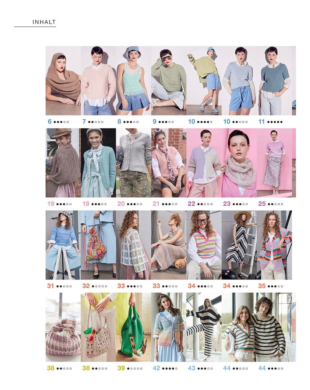 Burda Stricken Magazin Deutschland 2025-02 Strickmuster Sommer-Basics Häkeltaschen