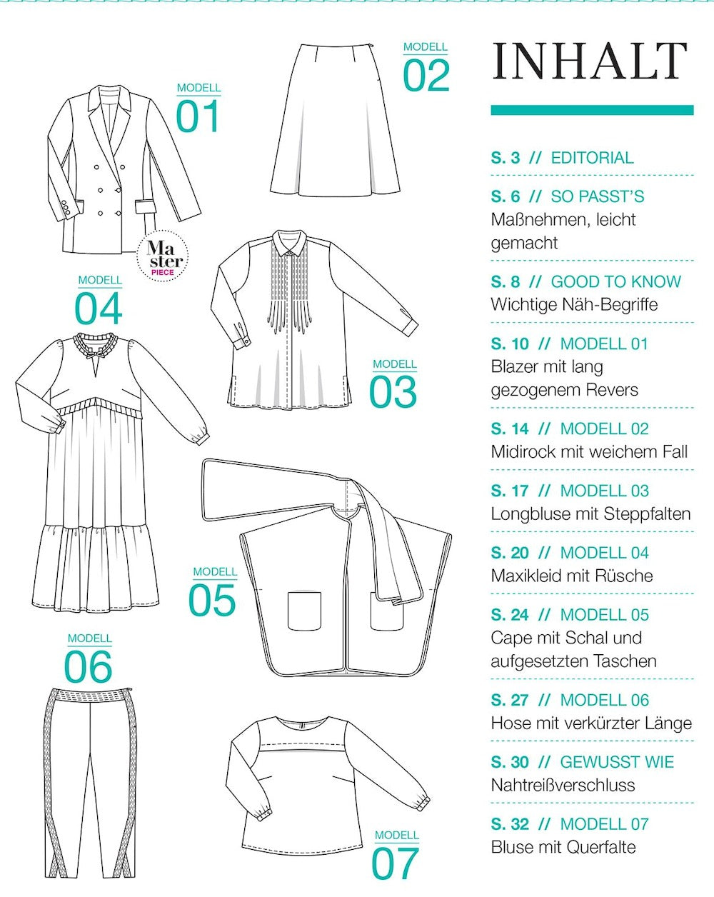 Burda Curvy Magazin Deutschland 2025-02 Plus-Size-Mode Herbst-Winter-Mode Nähschnittmuster + Schnittmuster