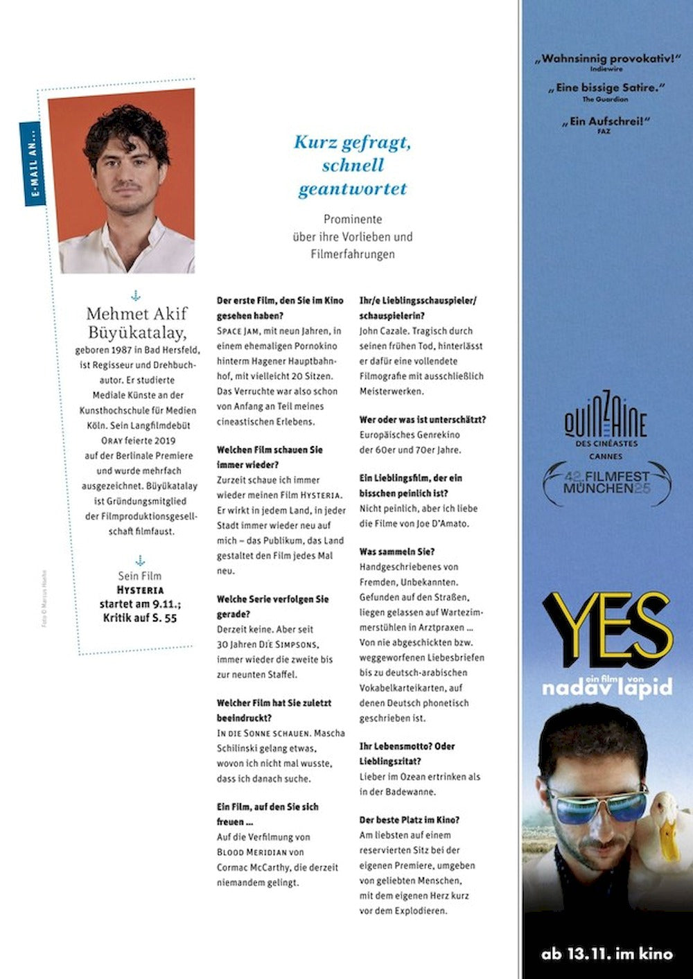 EPD Film Magazin Deutschland 2025-11 Jennifer Lawrence