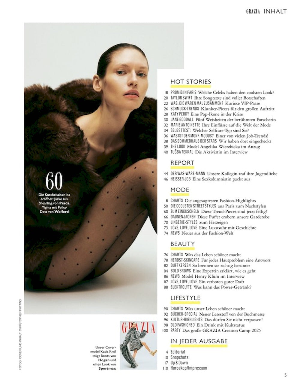 Grazia Magazin Deutschland 2025-24 Kasia Krol Taylor Swift