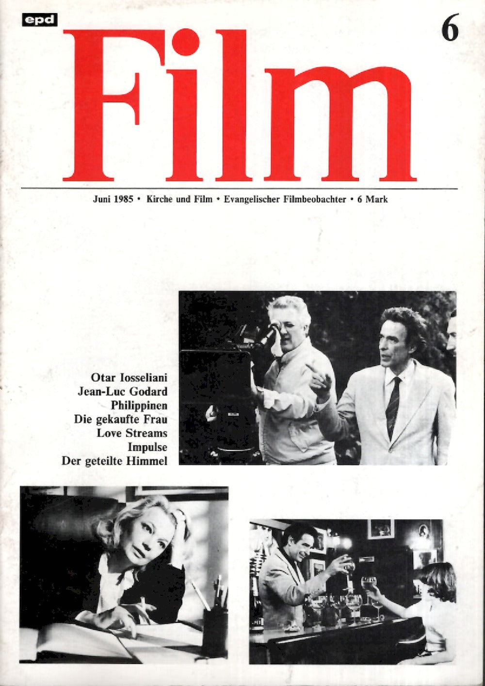 EPD Film Magazin Deutschland 1985-06 Gena Rowlands John Cassavetes