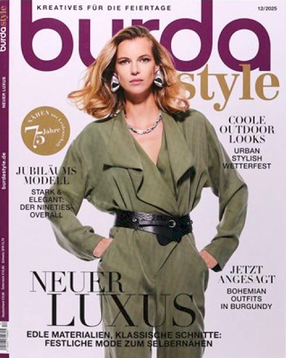 Burda Style Magazin Deutschland 2025-12 Neuer Luxus Outdoor-Looks Bohemian-Outfits