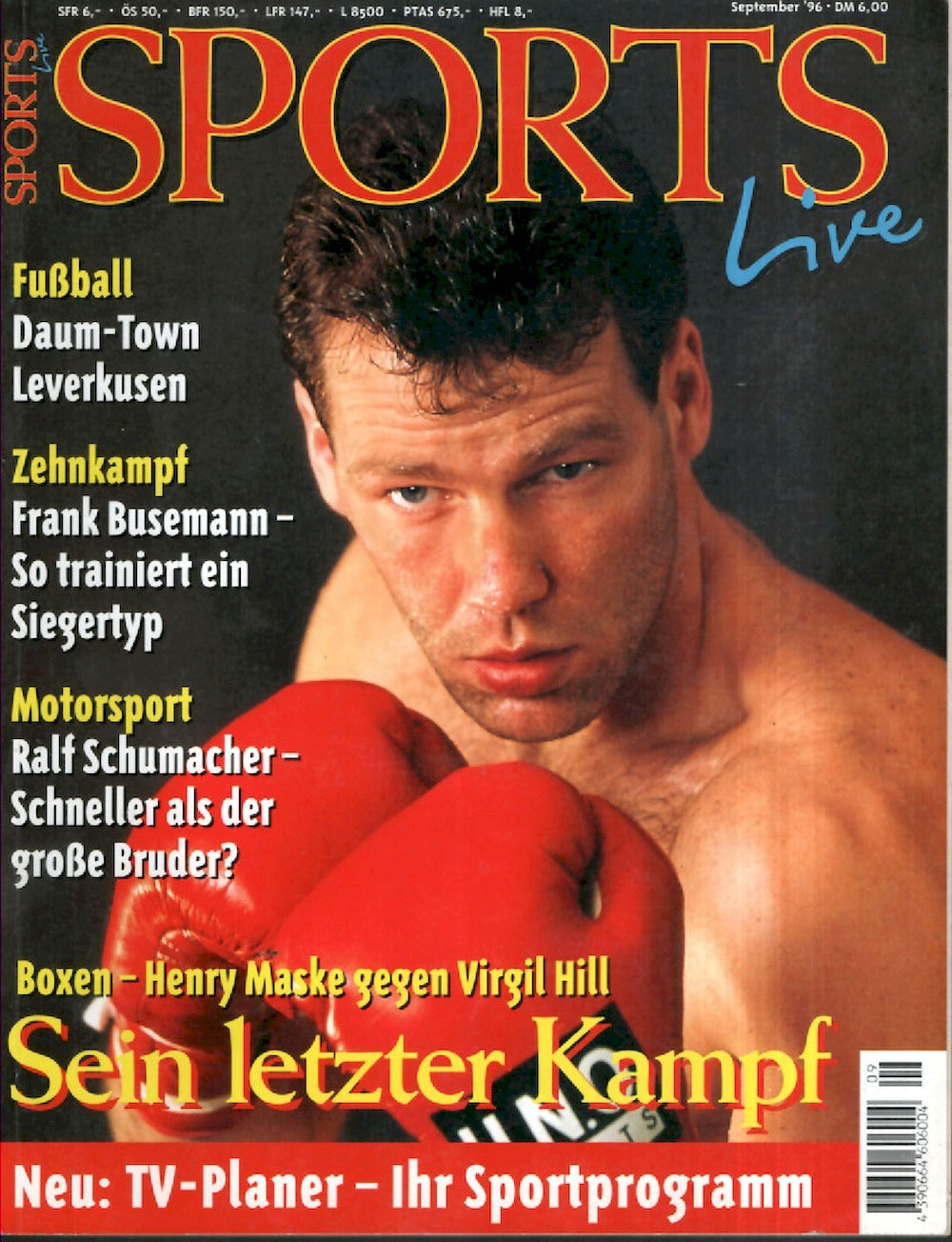 Sports Live Magazin Deutschland 1996-09 Henry Maske Ralf Schumacher