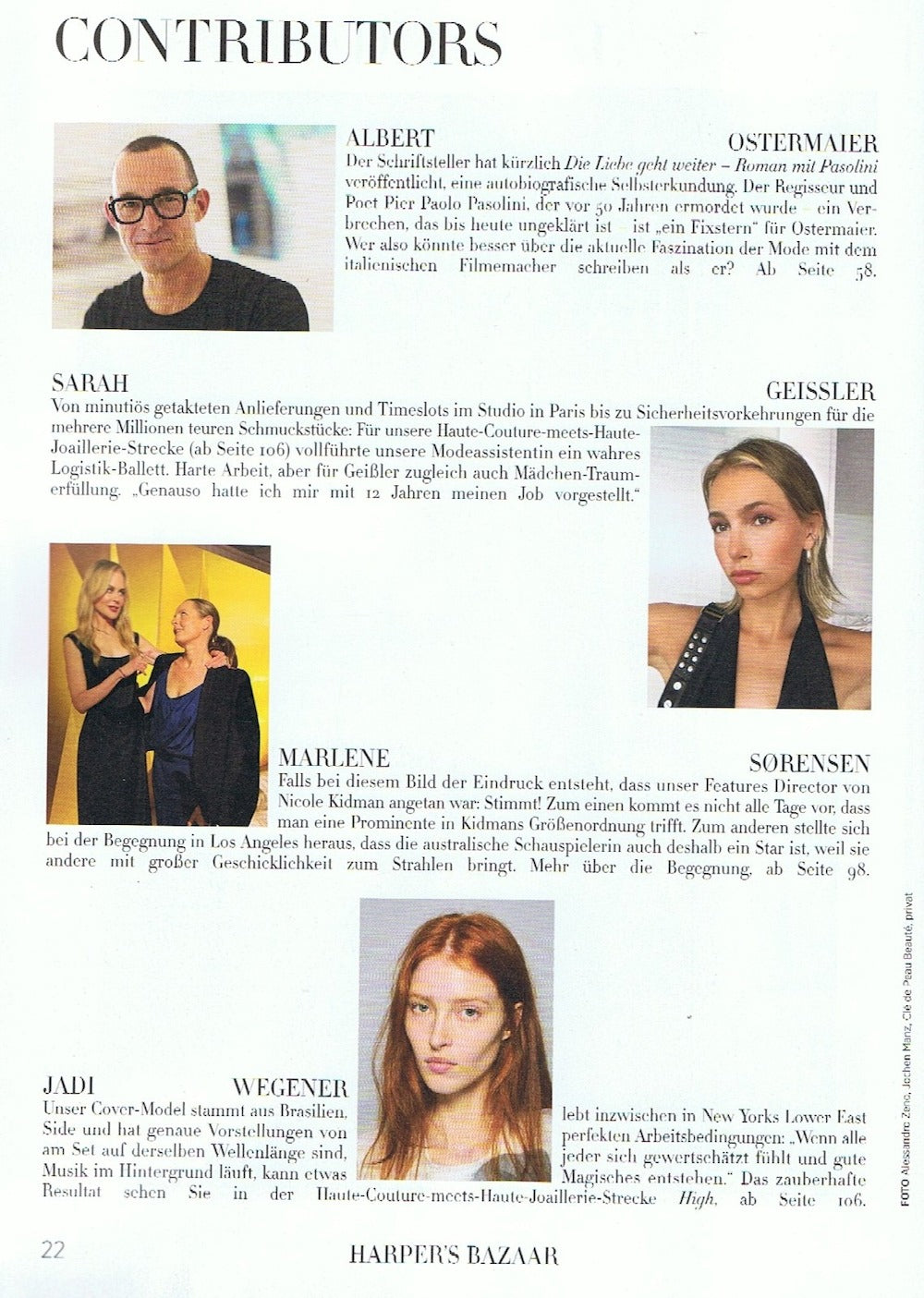 Harpers Bazaar Magazin Deutschland 2025-12 Jadi Wegener Edition