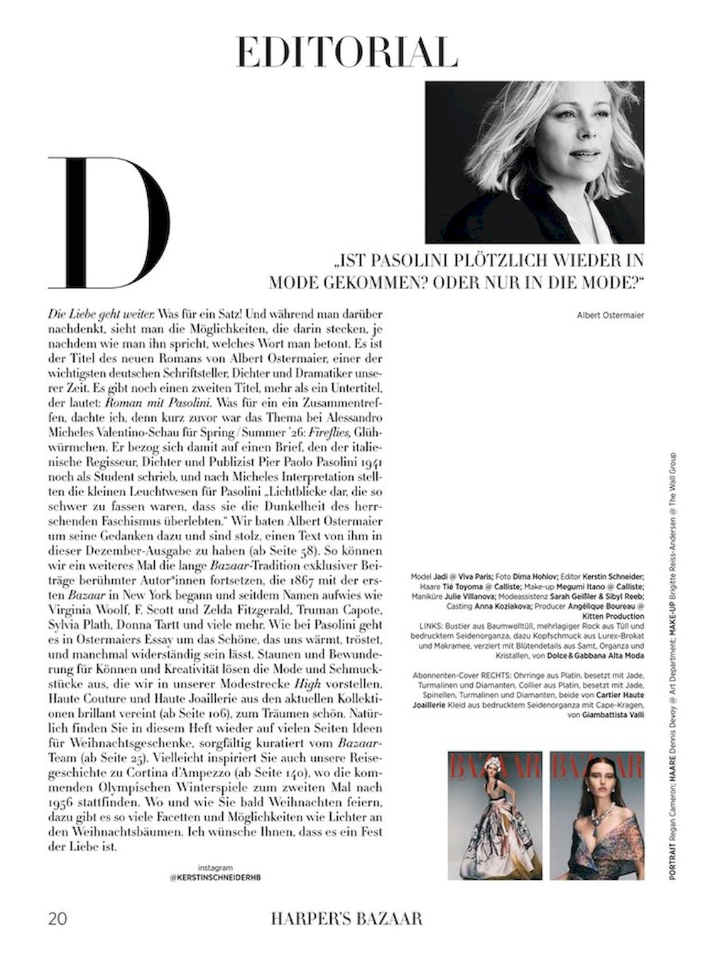 Harpers Bazaar Magazin Deutschland 2025-12 Jadi Wegener