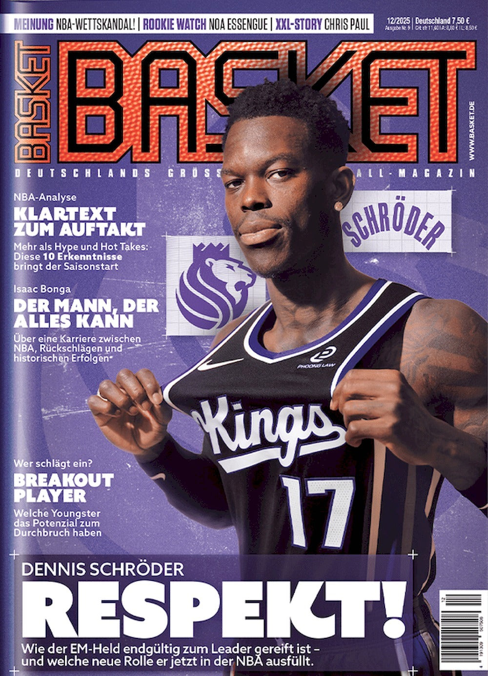 Basket Magazin Deutschland 2025-12 Dennis Schröder Isaac Bonga