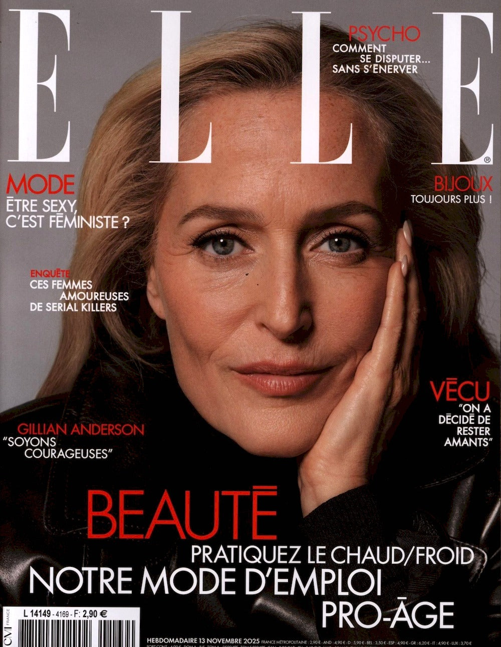 Elle Magazine France 2025 #4169 Gillian Anderson Original Print Issue