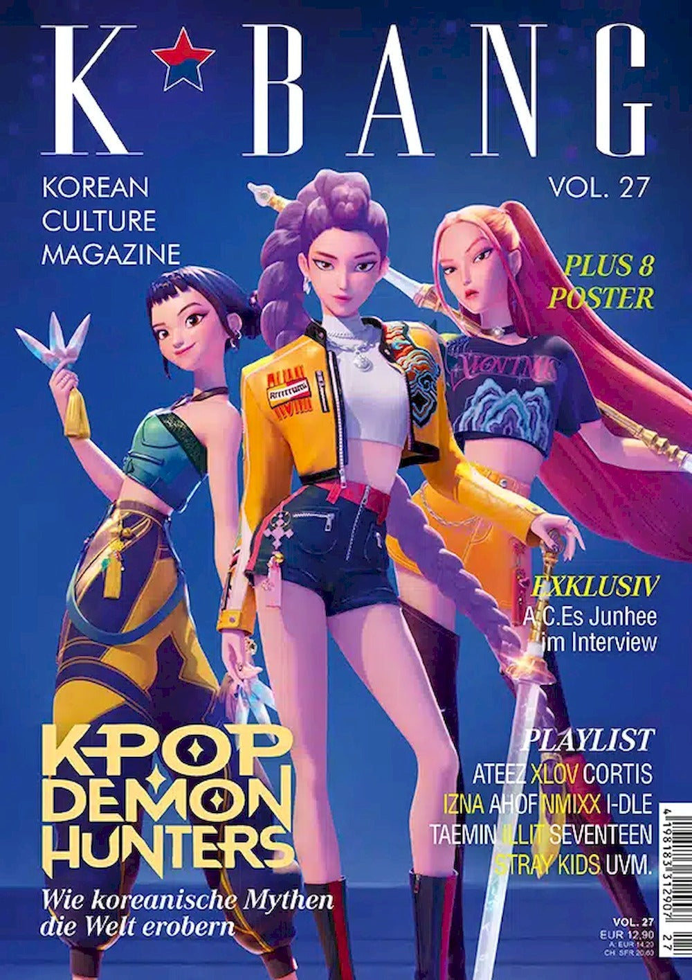 K*Bang Magazin Deutschland 2025 #27 Huntrx Demon Hunters + Poster