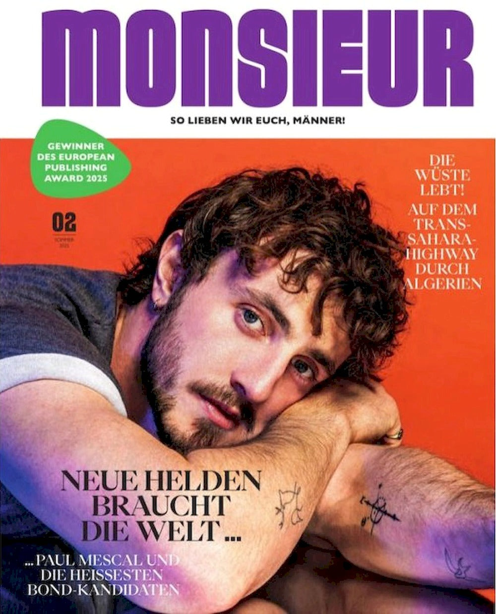 Monsieur Magazin Deutschland 2025-02 Paul Mescal