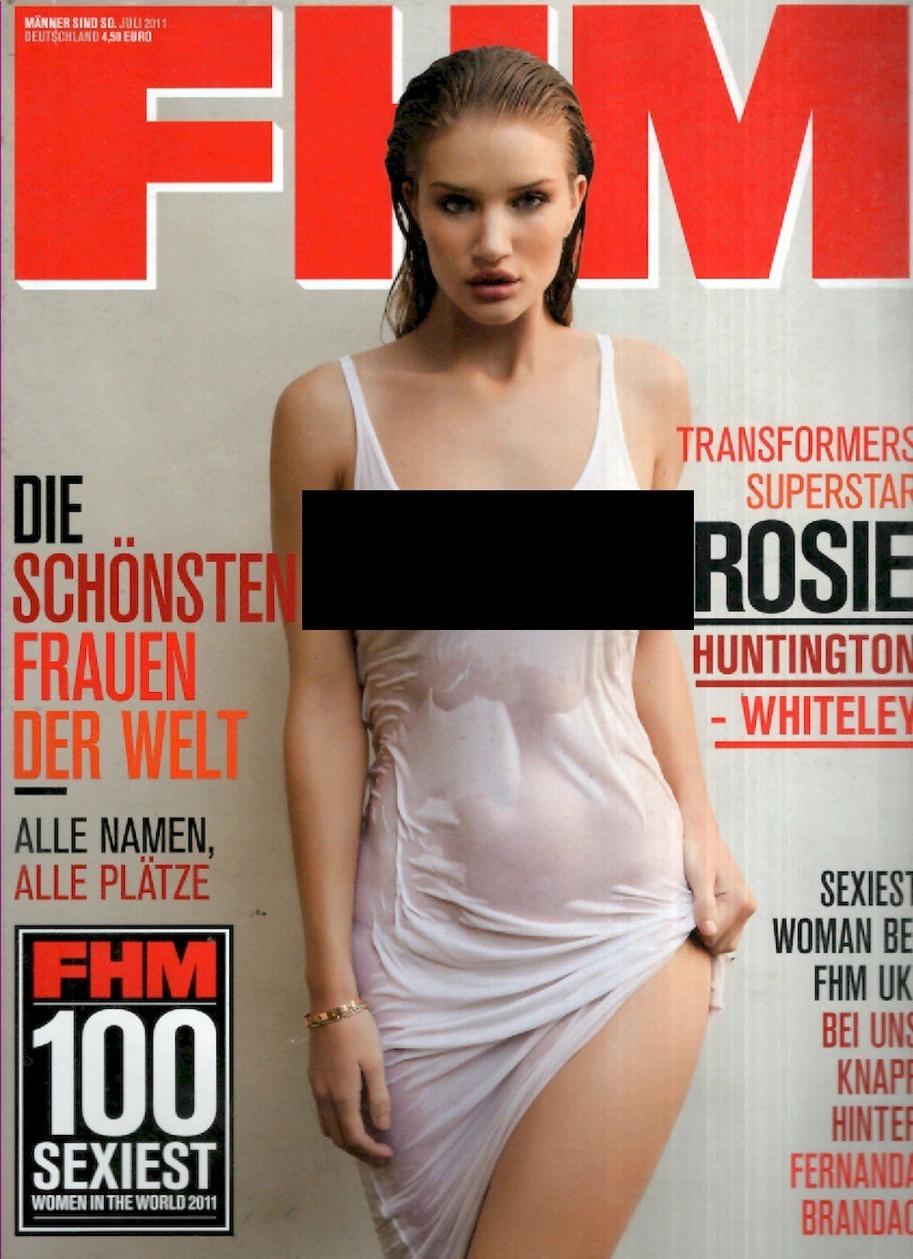 FHM Revista Alemania 2011-07 – Rosie Huntington-Whiteley – Edición original