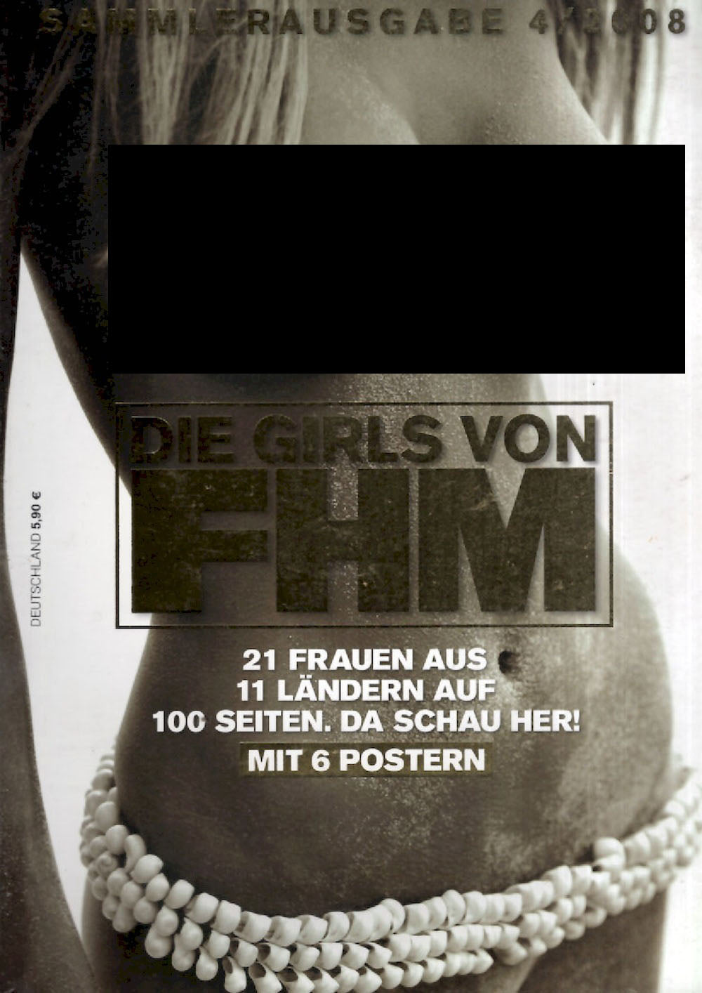 FHM Spezial Magazin Deutschland 2008 Krystal Forscutt + Poster