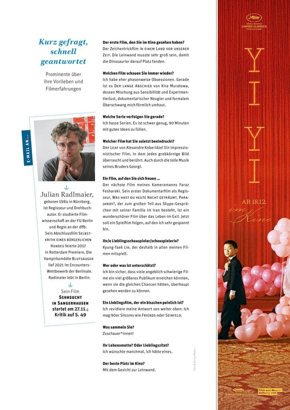 EPD Film Magazine Germany 2025-12 Channing Tatum Joachim Trier