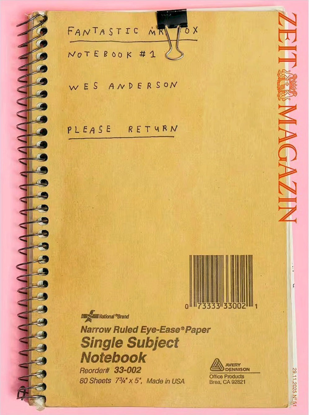 Zeit Tijdschrift Duitsland 2025-51 Wes Anderson