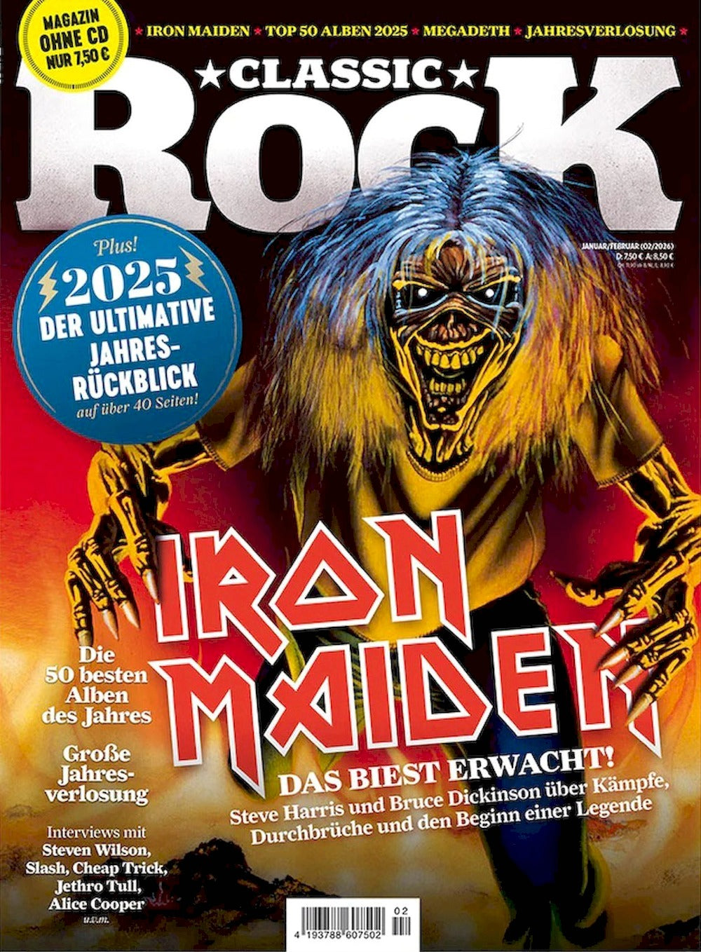Classic Rock Magazin Deutschland 2026-01+02 Iron Maiden Megadeth #146