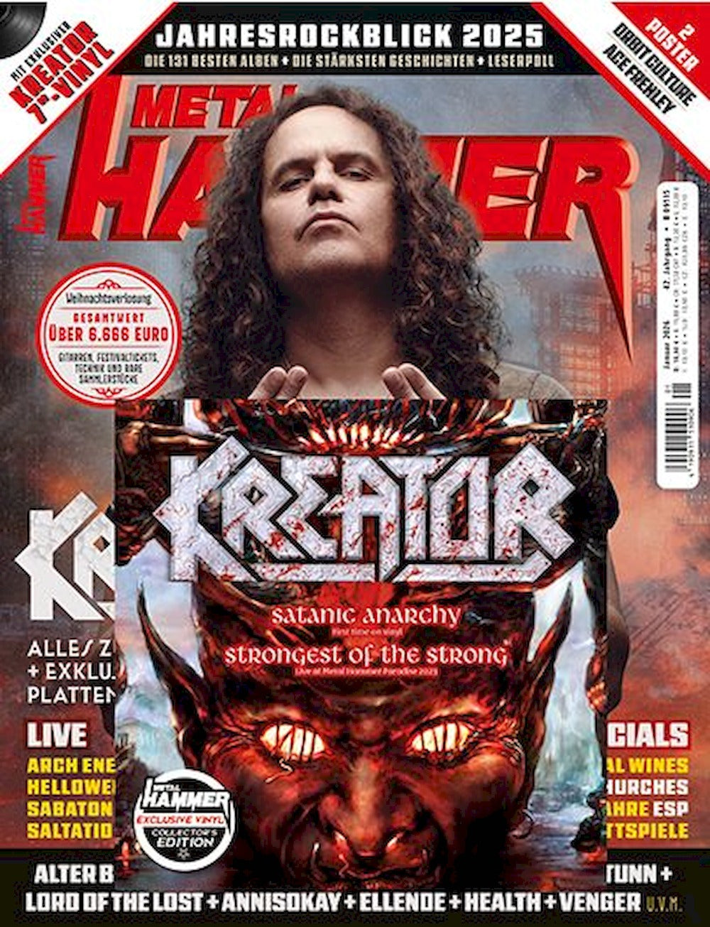 Metal Hammer Magazin Deutschland 2026-01 Kreator + Poster + Vinyl