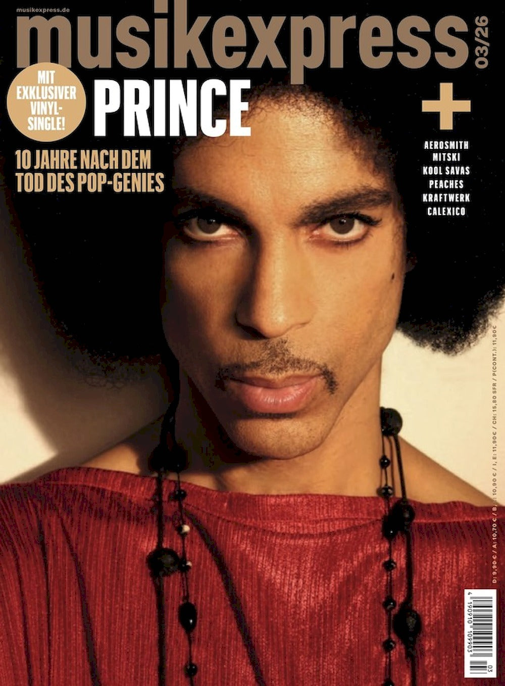 Musikexpress Rivista Germania 2026-03 Prince + Vinyl Single Baltimore/Stare