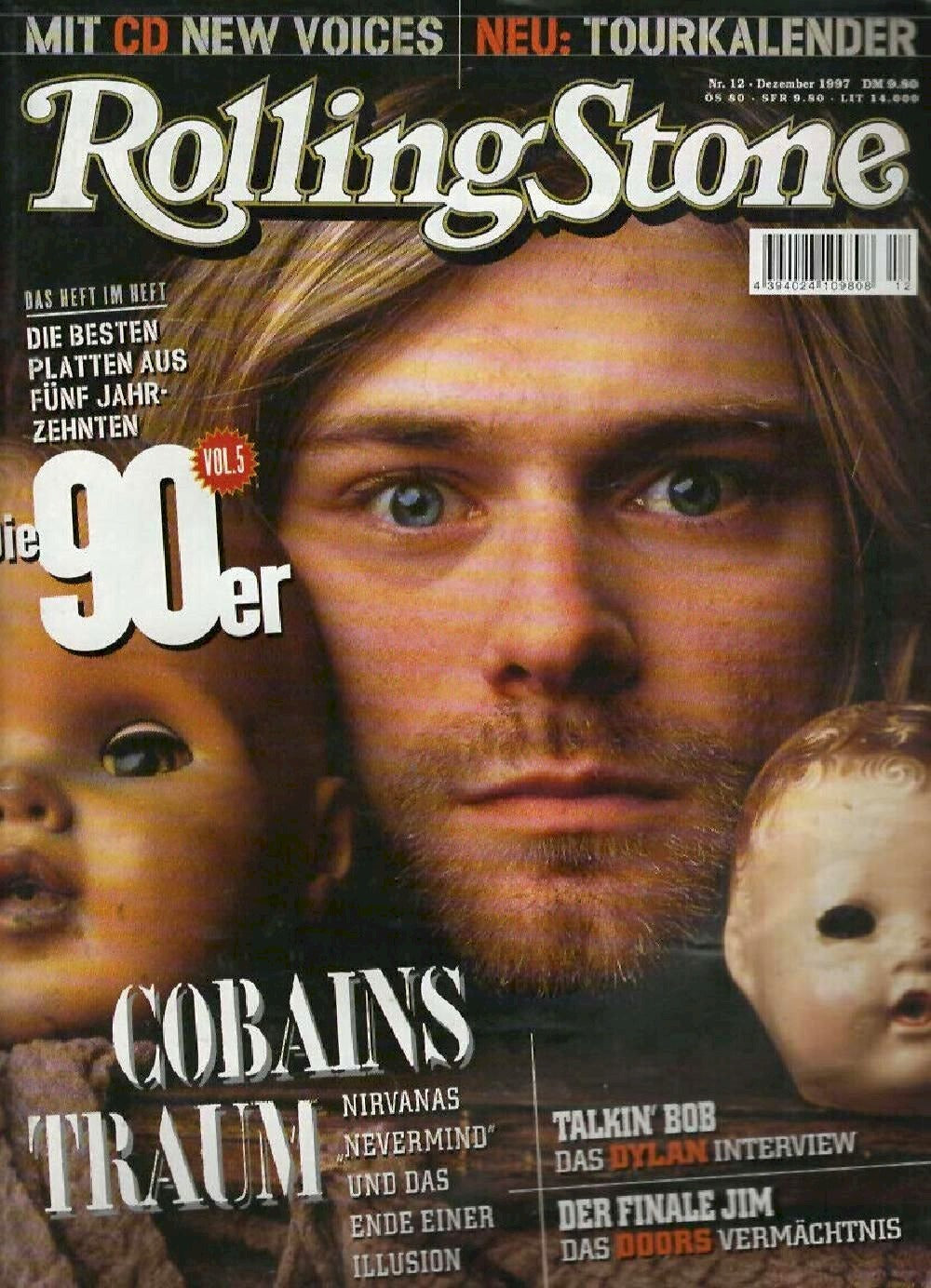 Rolling Stone Magazin Deutschland 1997-12 Kurt Cobain Bob Dylan