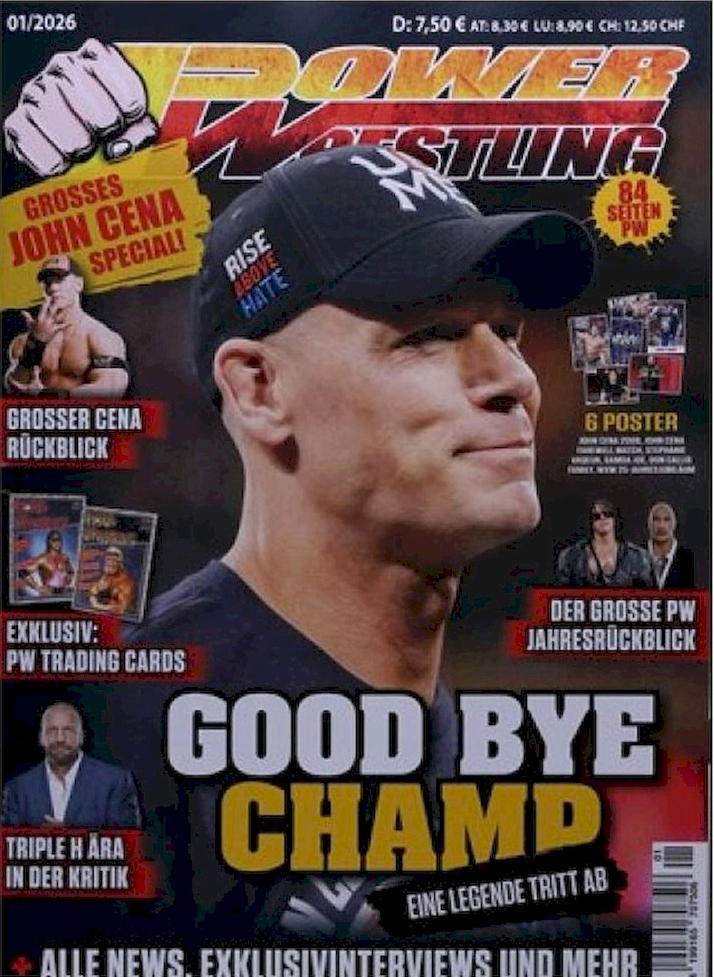Power Wrestling Magazin Deutschland 2026-01 John Cena + Poster