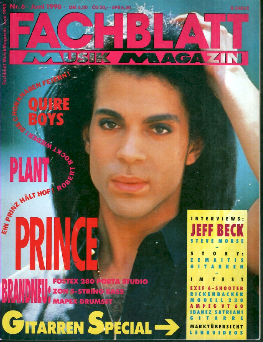 Fachblatt Musiker Magazin Deutschland 1990-06 Prince
