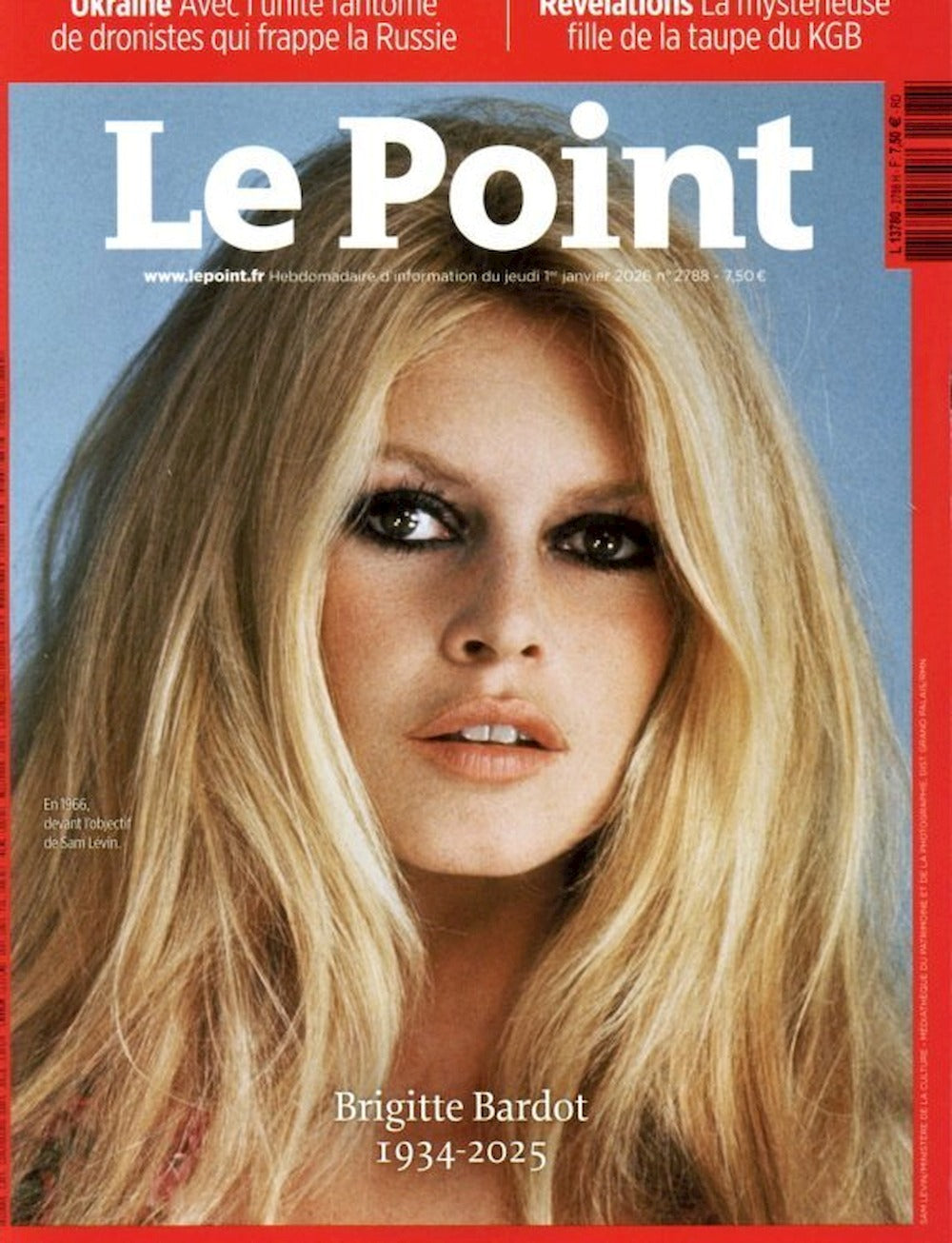 Le Point Magazin Frankreich 2026 #2788 Brigitte Bardot