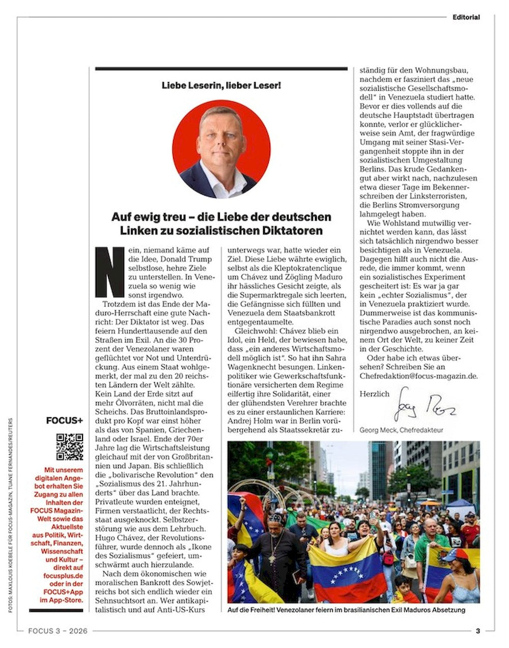 Focus Magazin Deutschland 2026-03 Trump USA Venezuela