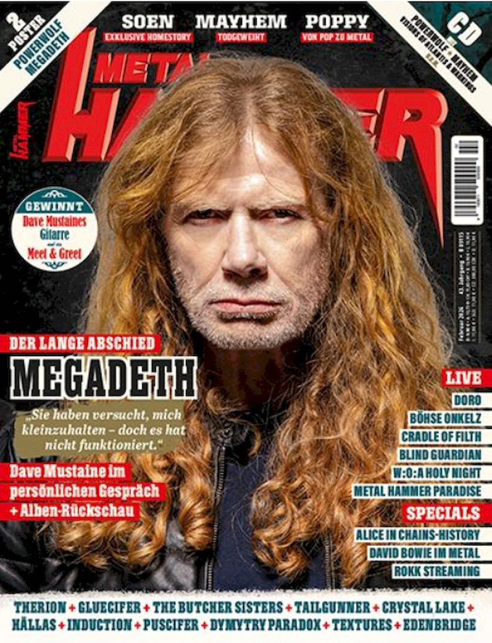 Metal Hammer Magazin Deutschland 2026-02 Dave Mustaine Megadeth Soen Mayhem