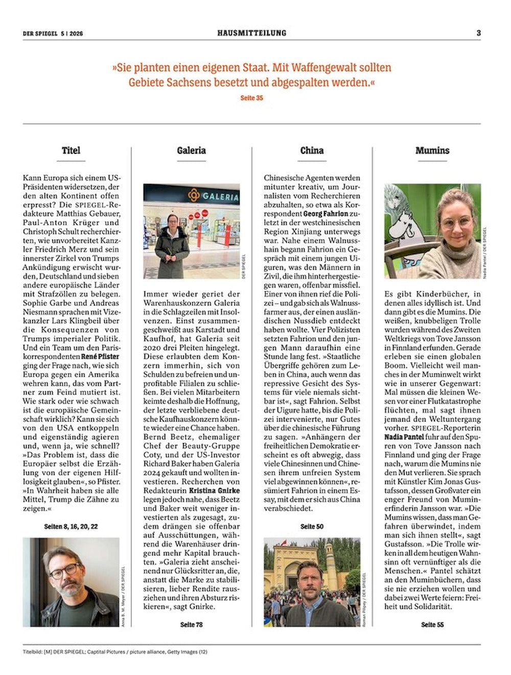 Der Spiegel Magazin Deutschland 2026-05 Donald Trump Enough