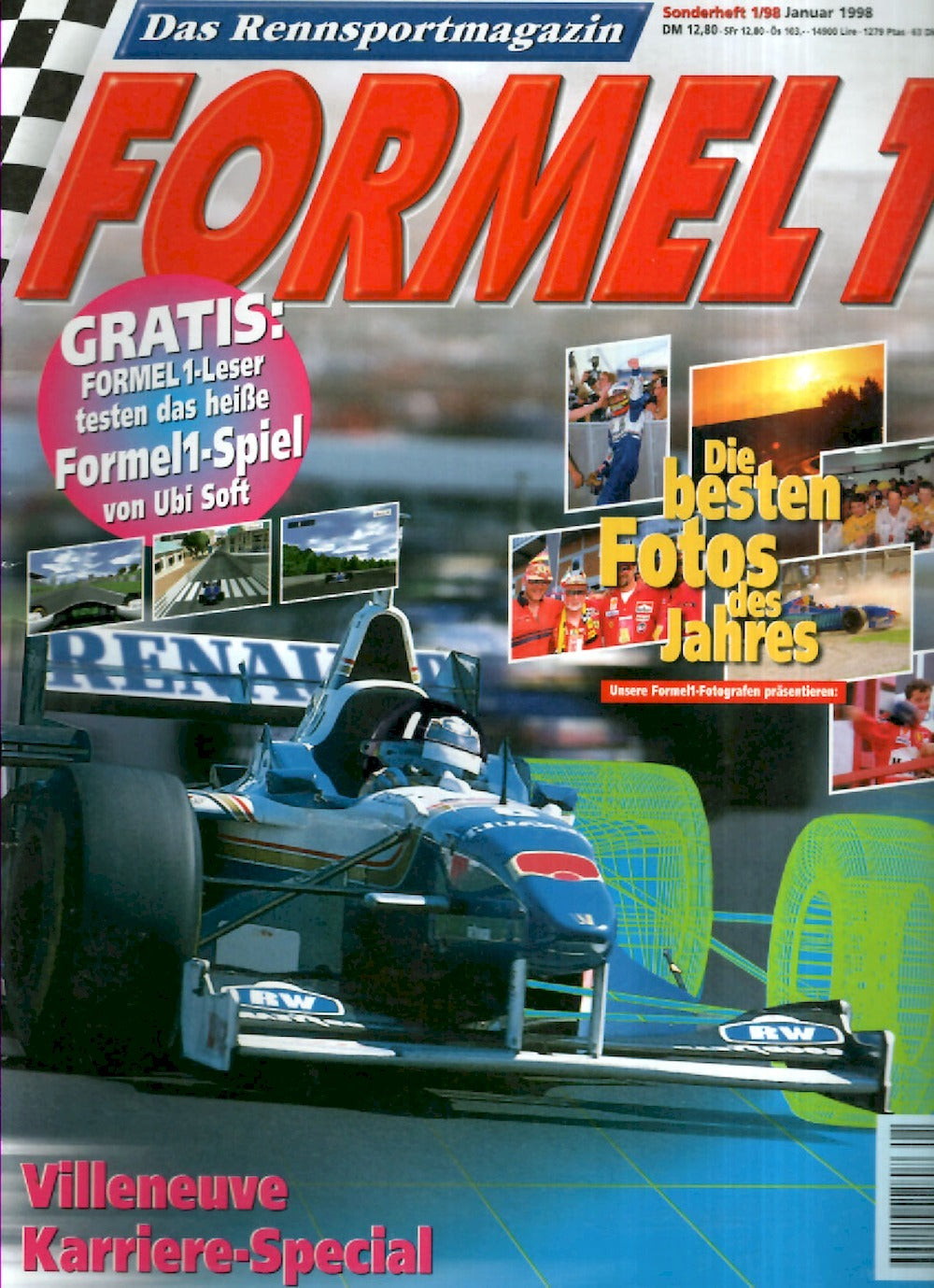 Formel 1 Magazin Deutschland 1998-01 Jacques Villeneuve