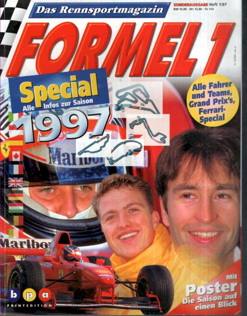 Formel 1 Magazin Deutschland 1997-01 Frentzen Schumacher